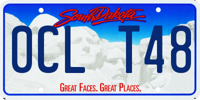 SD license plate 0CLT48