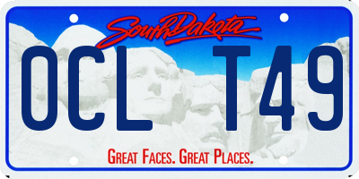 SD license plate 0CLT49
