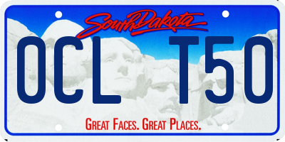 SD license plate 0CLT50