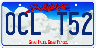 SD license plate 0CLT52