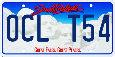 SD license plate 0CLT54
