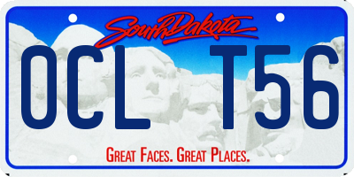 SD license plate 0CLT56