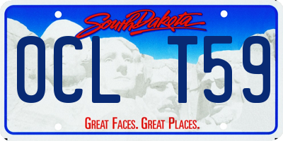 SD license plate 0CLT59