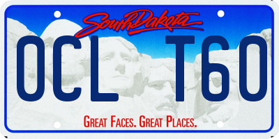 SD license plate 0CLT60