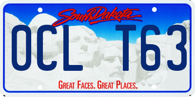 SD license plate 0CLT63