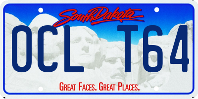 SD license plate 0CLT64