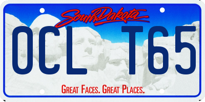 SD license plate 0CLT65