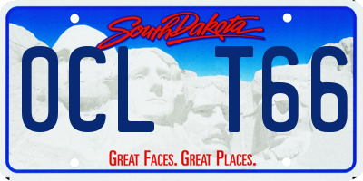 SD license plate 0CLT66