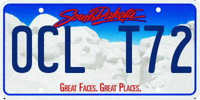 SD license plate 0CLT72