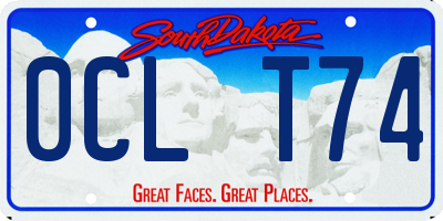 SD license plate 0CLT74