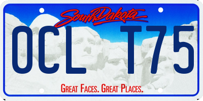 SD license plate 0CLT75