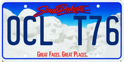 SD license plate 0CLT76