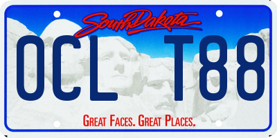 SD license plate 0CLT88
