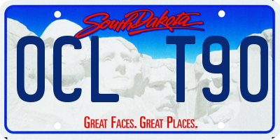 SD license plate 0CLT90