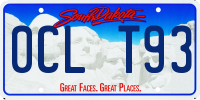 SD license plate 0CLT93