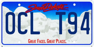 SD license plate 0CLT94
