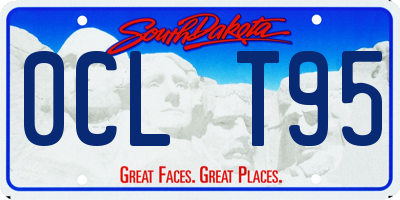 SD license plate 0CLT95