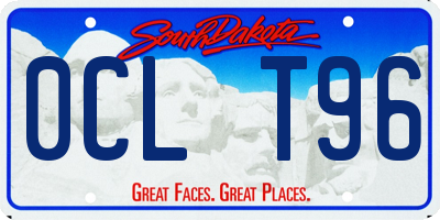 SD license plate 0CLT96