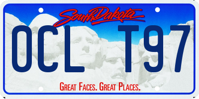 SD license plate 0CLT97