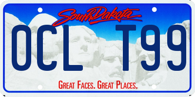 SD license plate 0CLT99
