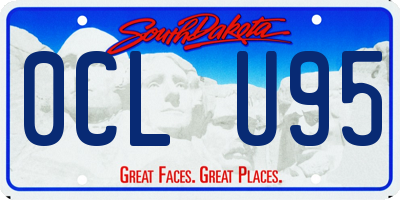 SD license plate 0CLU95