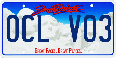 SD license plate 0CLV03