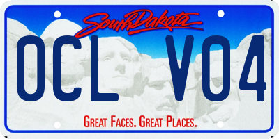 SD license plate 0CLV04