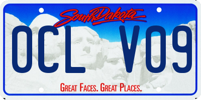 SD license plate 0CLV09
