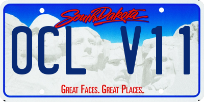 SD license plate 0CLV11