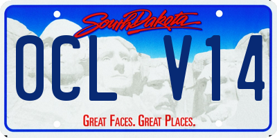 SD license plate 0CLV14