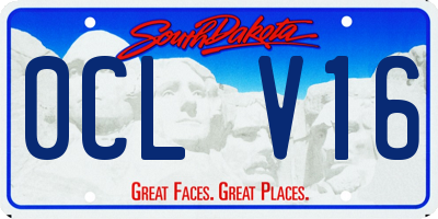 SD license plate 0CLV16