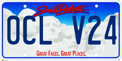 SD license plate 0CLV24