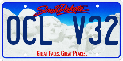 SD license plate 0CLV32