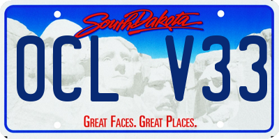 SD license plate 0CLV33