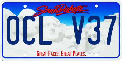 SD license plate 0CLV37