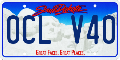 SD license plate 0CLV40