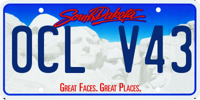 SD license plate 0CLV43