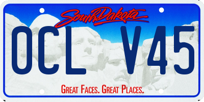 SD license plate 0CLV45