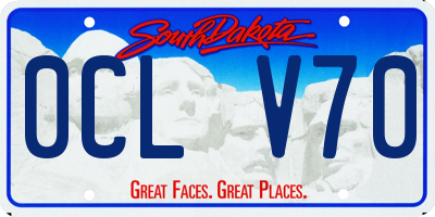 SD license plate 0CLV70