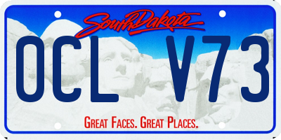 SD license plate 0CLV73