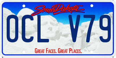SD license plate 0CLV79