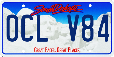 SD license plate 0CLV84