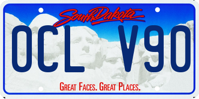 SD license plate 0CLV90