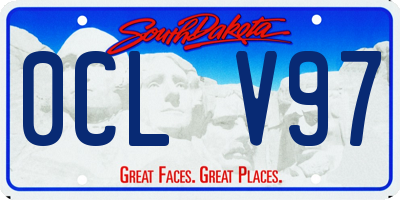 SD license plate 0CLV97