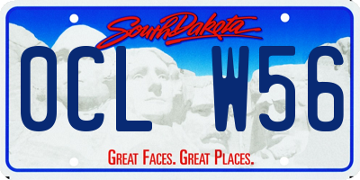 SD license plate 0CLW56