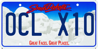 SD license plate 0CLX10