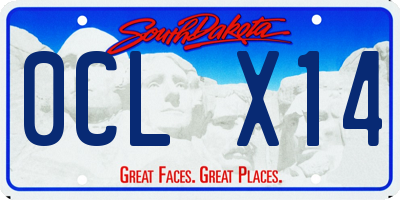 SD license plate 0CLX14
