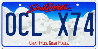 SD license plate 0CLX74