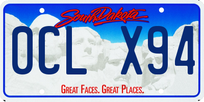 SD license plate 0CLX94