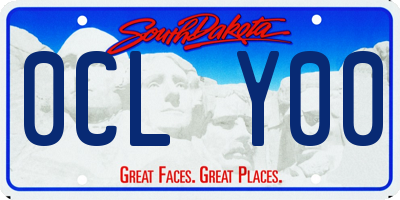 SD license plate 0CLY00